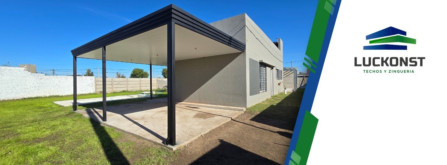 Proyecto de cochera con estructura metálica - LUCKONST